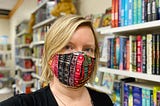 A photo of the author wearing a face mask.