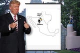 Trump revises map with sharpie