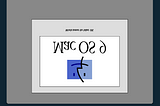 Mac OS 9 startup screen, upside down
