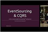 eBay Tech Talk Video on EventSourcing