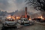 A home in Vacaville, CA is reduced to ashes, Wednesday morning, Aug. 19, 2020.