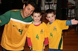 Ash, Charlie, Thomas in World Cup Jerseys