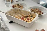 Recept Pasta met tomaten en feta uit de oven instagram recept