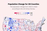 Two Beautiful Data Visualizations on Population Change in US States and Counties
