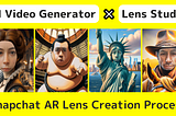 Creating Snapchat AR Lens with AI Video Generator and Lens Studio