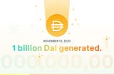 Dai at One Billion