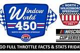 Facts and Stats Friday for the Window World 450 at North Wilkesboro Speedway