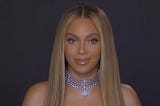 Screenshot of Beyonce during the 2020 BET Awards.