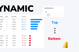 Dynamic Comparison: Visualizing Top and Bottom Performers in One Visual