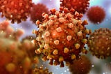 Photo illustration of the coronavirus Covid-19.