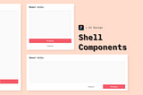 Composition of overlay type components accompanying the post title