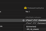 ignoring duplicate libraries: ‘-lc++’