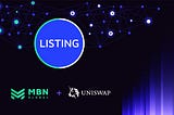 MBN listing on Uniswap