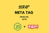 Meta Tag Scrapper Poster