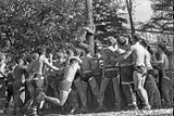 In the days of class warfare at Monmouth College