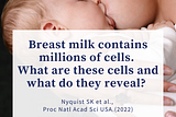 Breast milk contains millions of cells. What are these cells and what do they reveal?