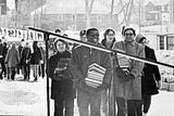 Monmouth College cancelled classes during frigid January of 1970, but not because of weather