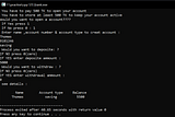 c++ program using oop to write a program to create a Banking application.