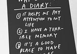 3 reasons I keep a diary