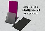 simple double sided flyer to sell your product