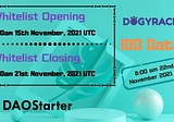 DogyRace Whitelist for DAOStarter IDO is now OPEN