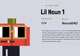 LilNouns as a Gateway to Nouns