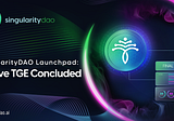 SingularityDAO Launchpad: Rejuve TGE Concluded