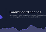 LoremBoard: The Oracle for your Crypto portfolio