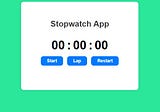 HTML, CSS, and JavaScript Combined: A Closer Look into Stopwatch App