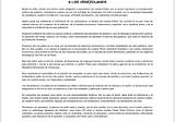 Rafael Ramírez “ A LOS VENEZOLANOS
