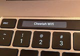 Displaying Your Wireless Network in the Touch Bar on a Macbook