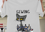March 3, 2021 — Sewing Shirt- Because Murder Is Wrong