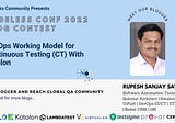 DevOps Working Model for Continuous Testing (CT) With Katalon