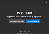 Unable to open the Microsoft Store error 0x80131500