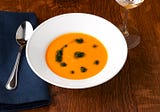 Carrot Soup, Fava Bean Pistou