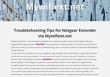 Mywifiext.net
