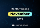 Unopnd Monthly Recap — November