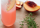 nectarine thyme gin fizz.