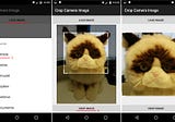 Android cropping image from camera or gallery