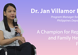 A Champion for Reproductive and Family Health in the Philippines