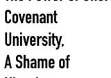 The Power of One: Covenant University, A Shame of Nigeria (II)