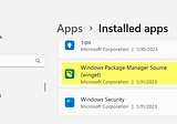 Install winget / Windows app installer