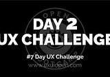 UX Challenge — Day 2