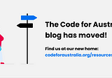 The Code for Australia blog has a new home