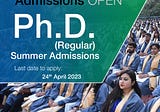 Apply for Ph.D Programme (Regular) 2023 | DA-IICT Gandhinagar