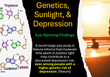 Despite Genetic Predisposition to Depression, Sunlight Remains a Vital Factor for Betterment
