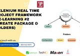 Selenium Real-time Project Framework #2 Framework Structure