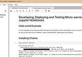 Develop, deploy, and test micro-services using Chalice on Jupyter notebooks