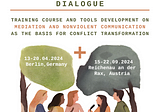 Call for participants — The Art of Nonviolent Dialogue