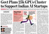 India’s Bold Move 25,000 GPU Cluster to Power AI Startup Ecosystem.